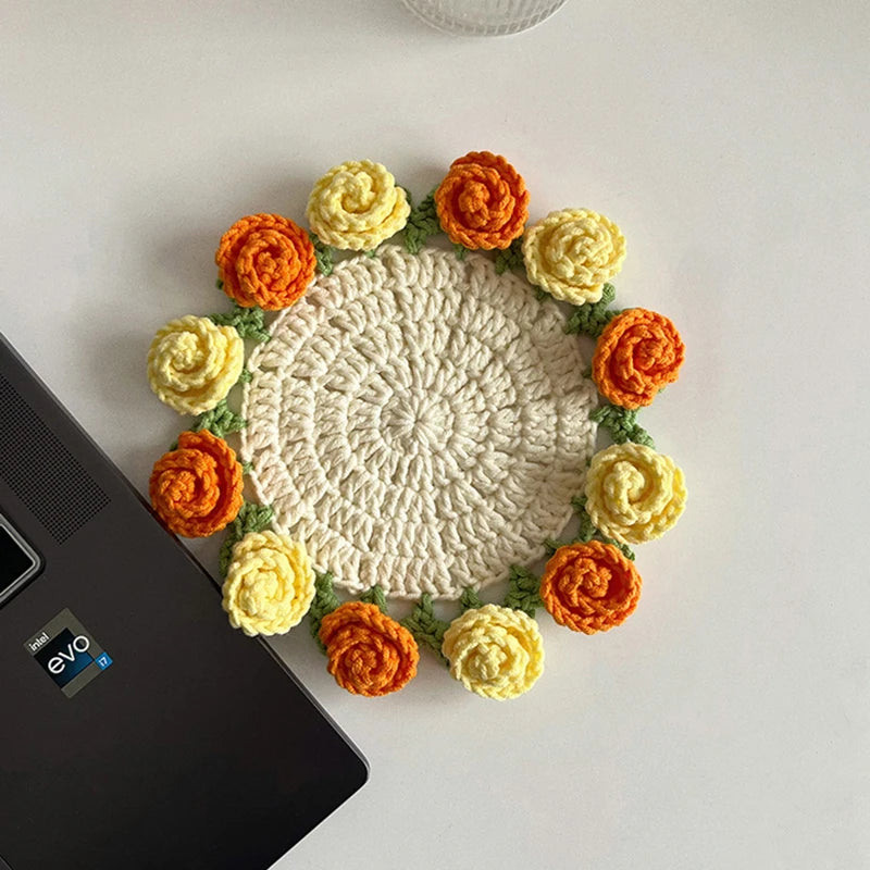 Handmade Flower Cupmat