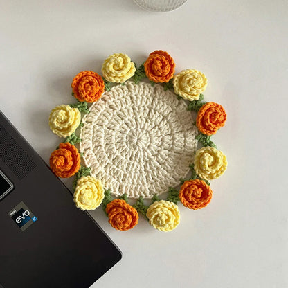 Handmade Flower Cupmat