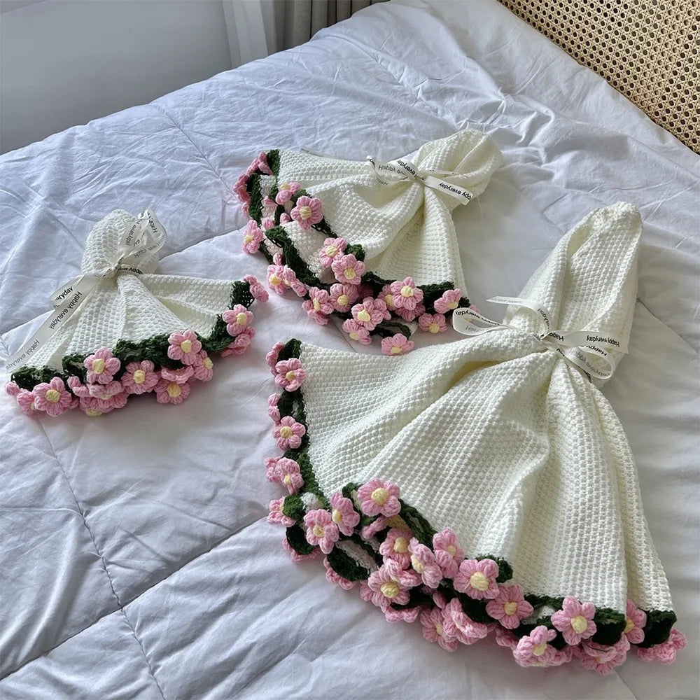 Handmade Flower Bouquet Blanket