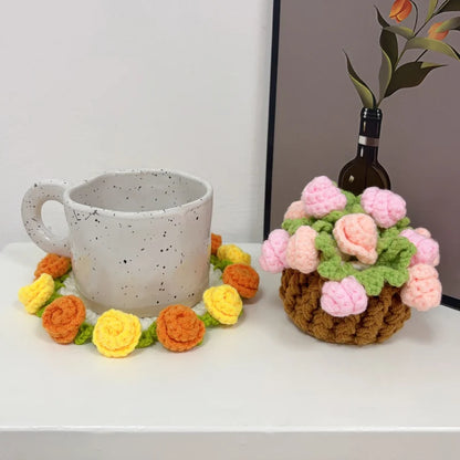 Handmade Flower Cupmat