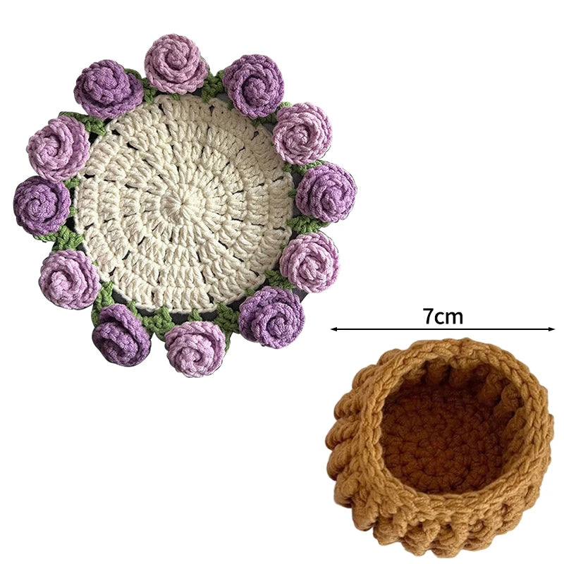 Handmade Flower Cupmat