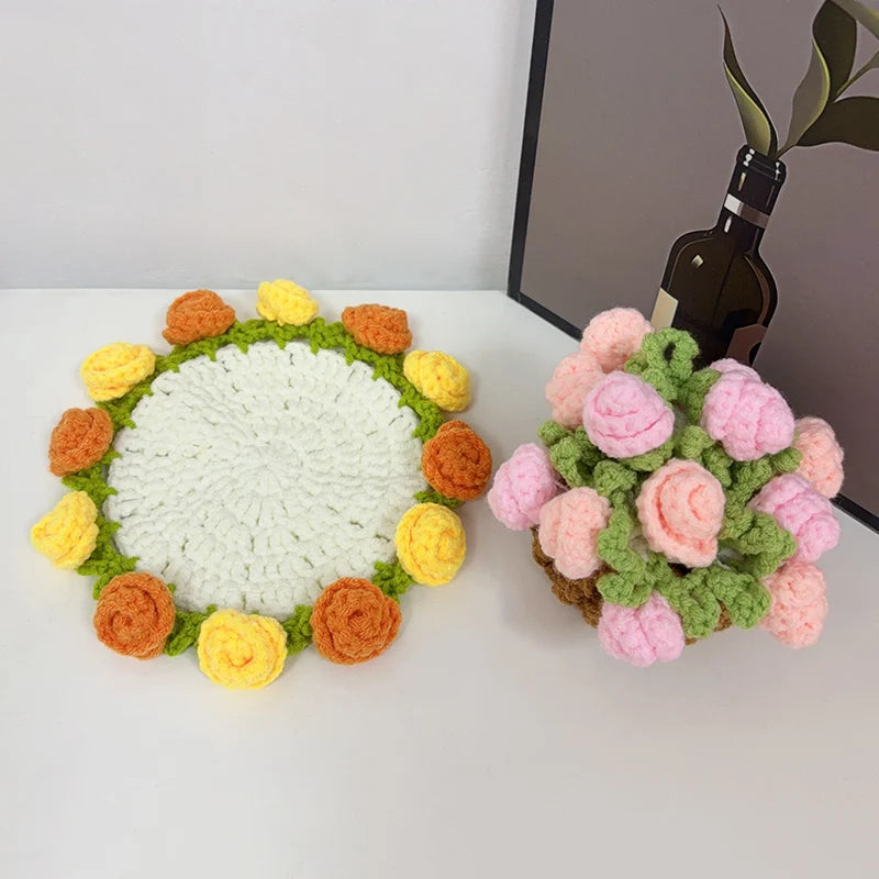 Handmade Flower Cupmat