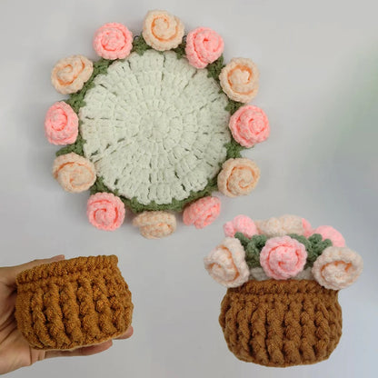 Handmade Flower Cupmat