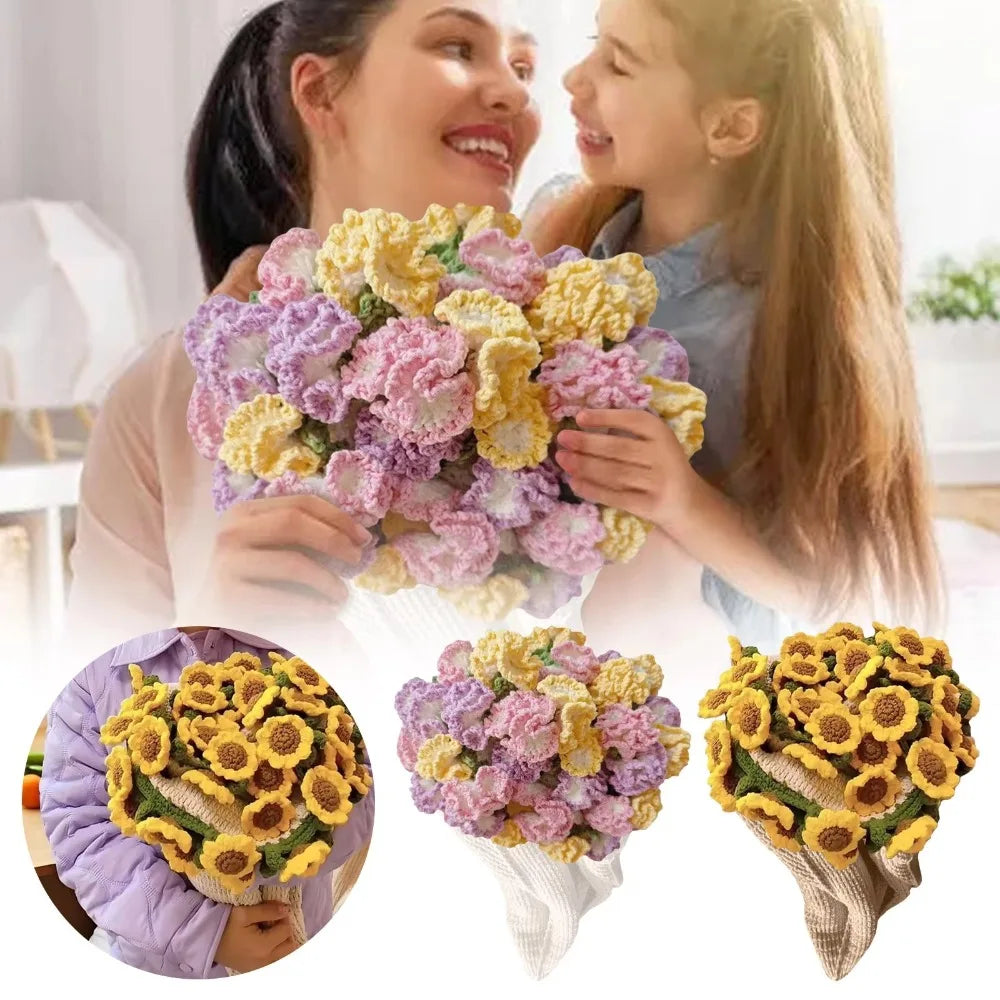 Handmade Flower Bouquet Blanket