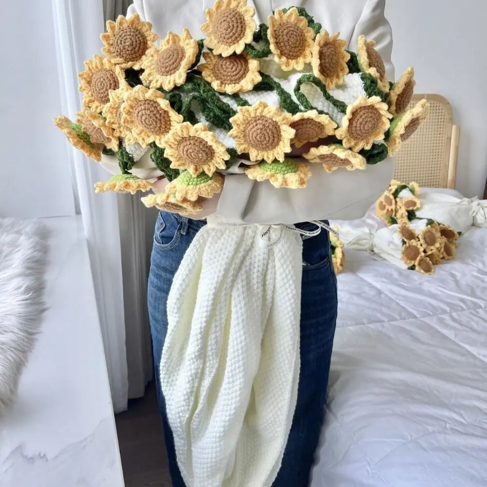Handmade Flower Bouquet Blanket