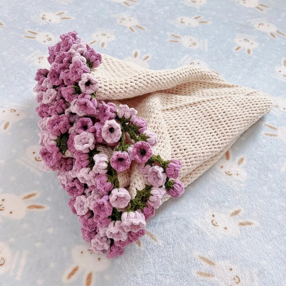 Handmade Flower Bouquet Blanket