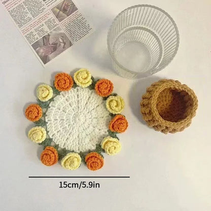Handmade Flower Cupmat