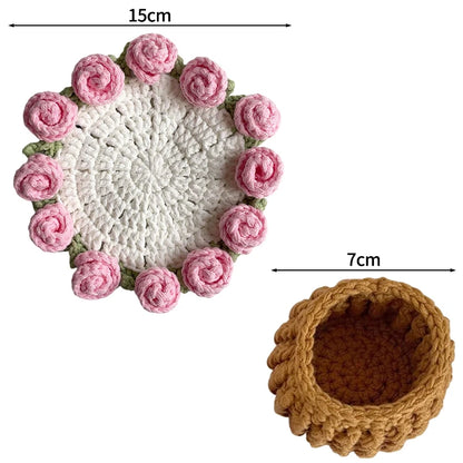 Handmade Flower Cupmat