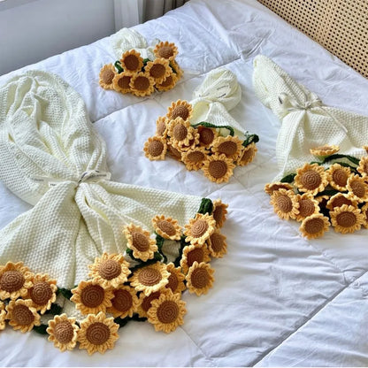 Handmade Flower Bouquet Blanket