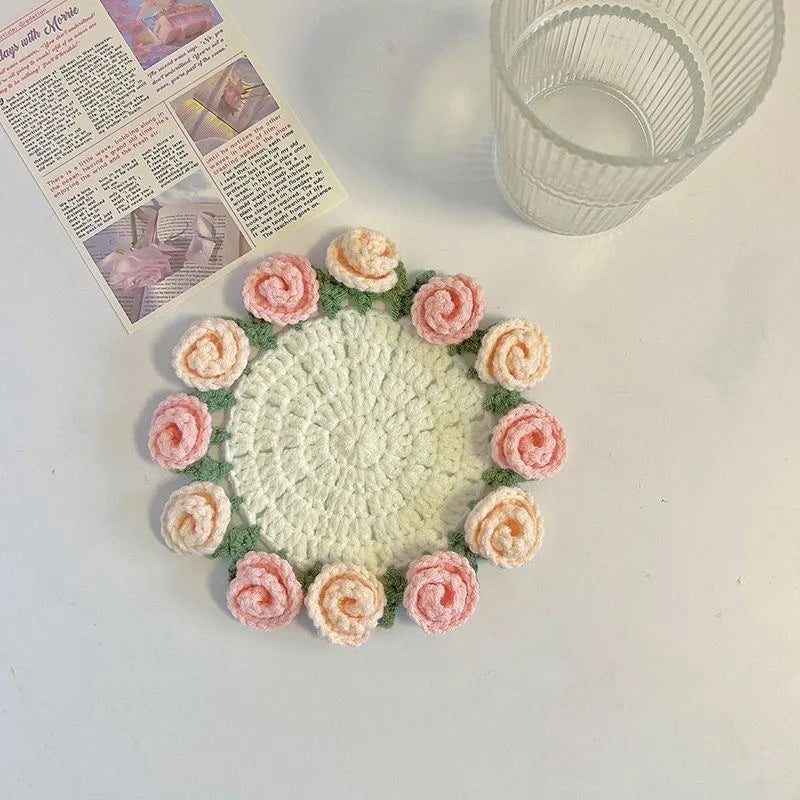 Handmade Flower Cupmat