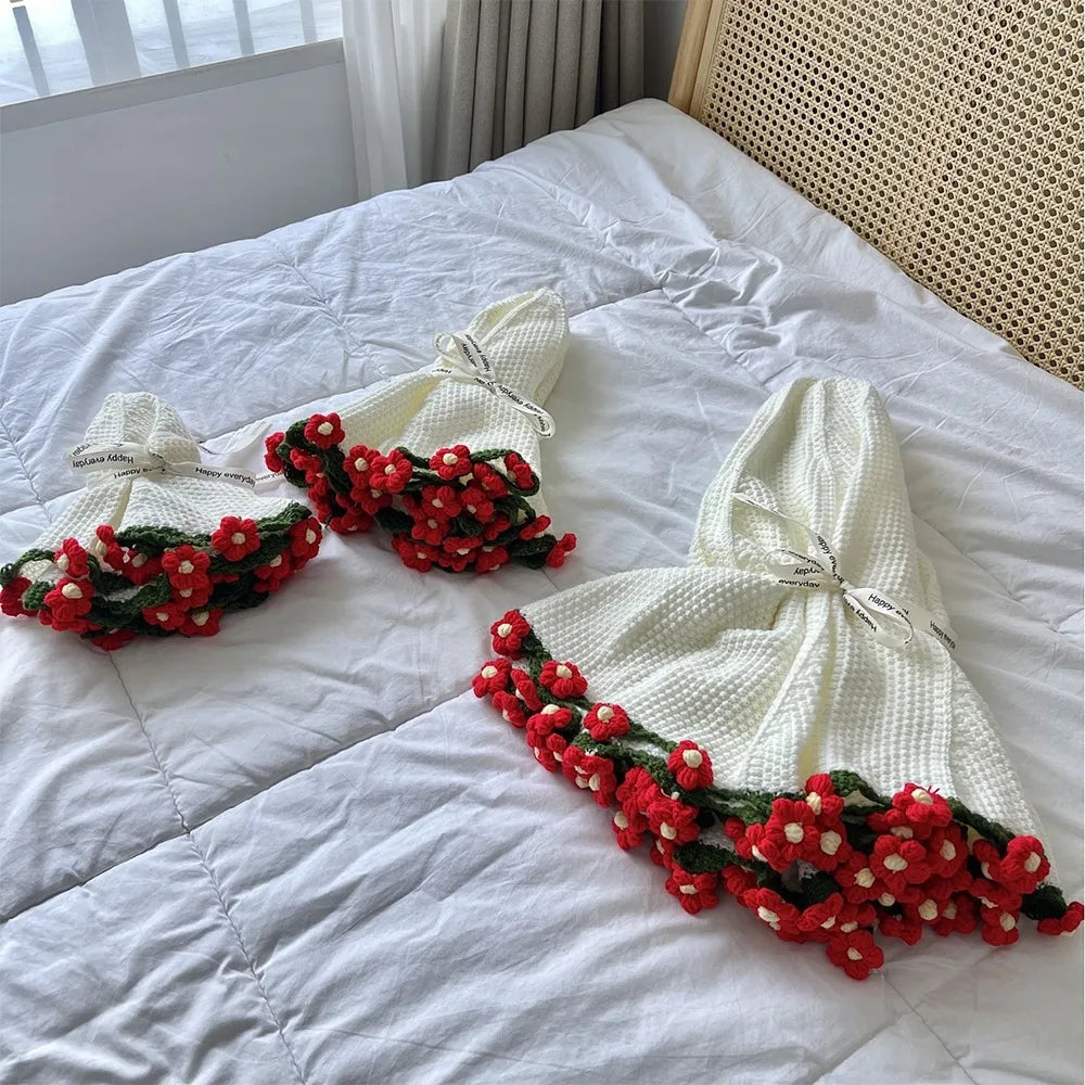Handmade Flower Bouquet Blanket
