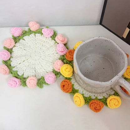 Handmade Flower Cupmat