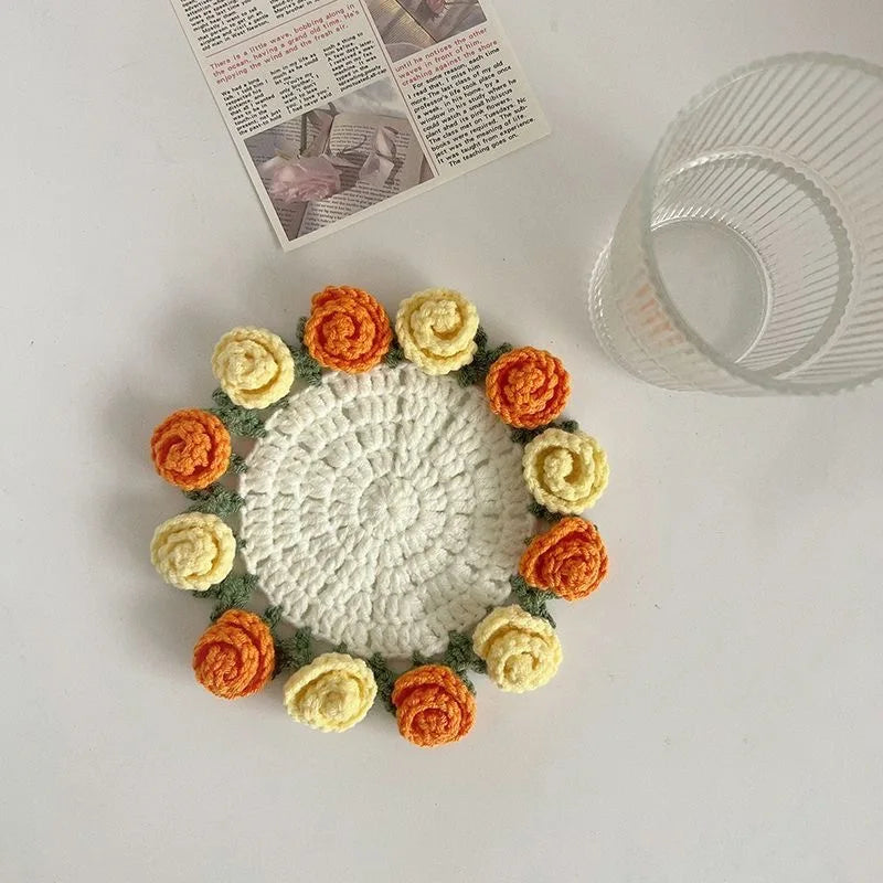 Handmade Flower Cupmat