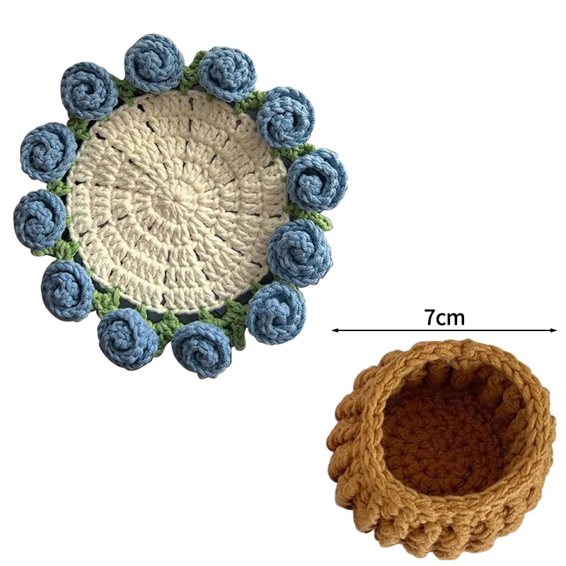 Handmade Flower Cupmat